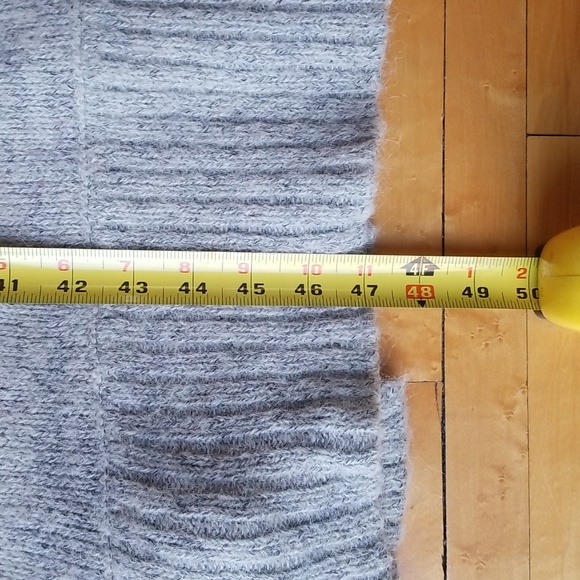 Free People Santa Cruz, Alpaca blend, long, gray open cardigan sweater - Picture 7 of 7